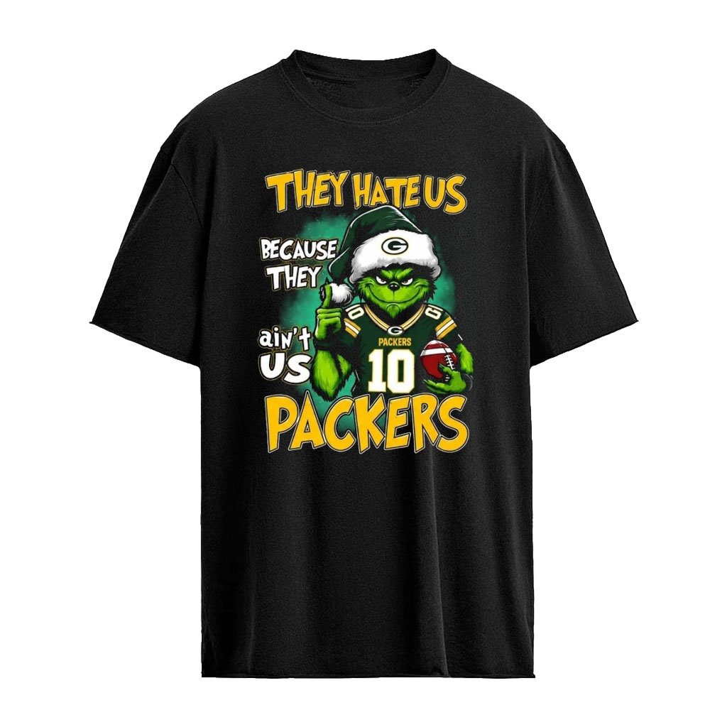 They Hate Us Because They Ain’t Us Packers Grinch Christmas 2026 Shirt