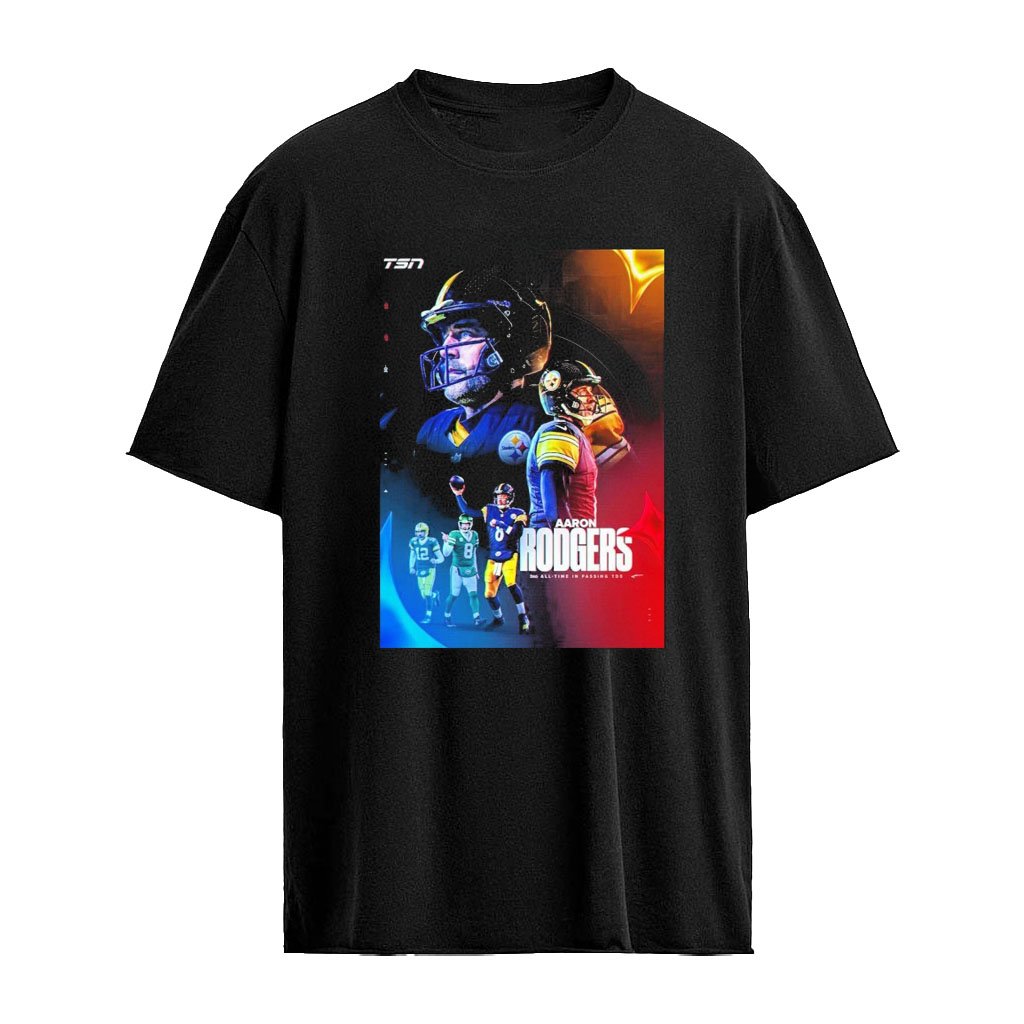 Aaron Rodgers 3rd All-time In Passing Tds Pittsburgh Steelers Poster Shirt