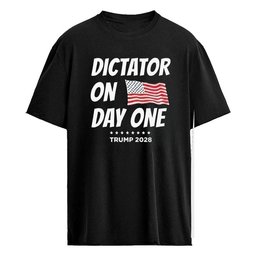 2028 Trump Dictator On Day One Flag Usa Shirt