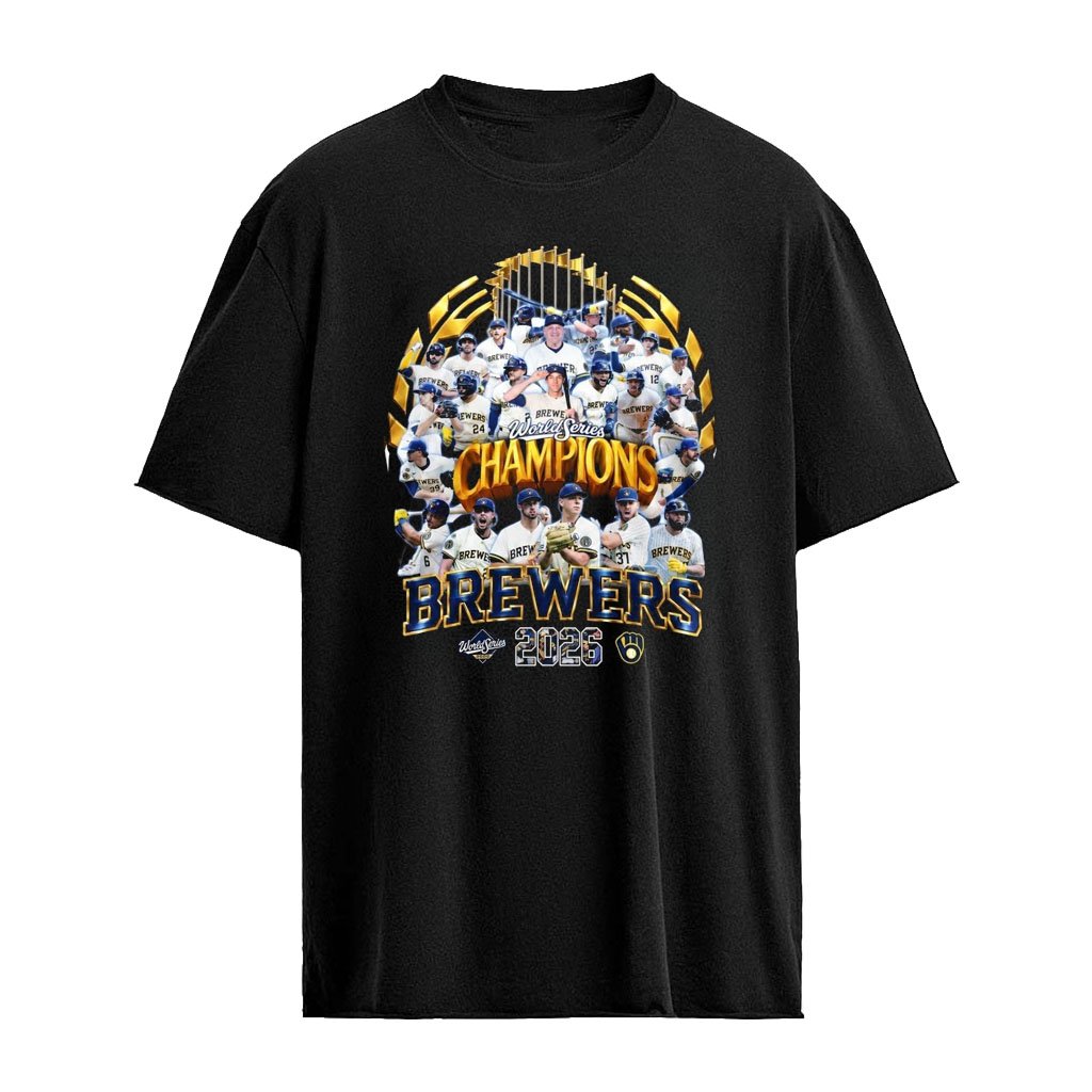 2026 Brewers World Series Champs Team Rosters T-Shirt