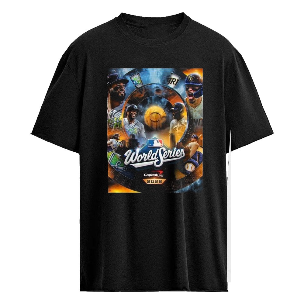 2026 MLB World Series Milwaukee Brewers Vs Tampa Bay Rays Matchup Face Off Shirt
