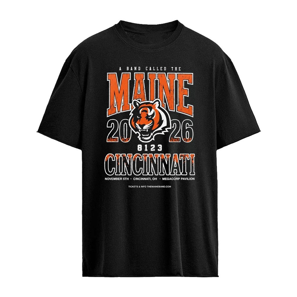 A Band Called The Maine Cincinnati 2026 November 5th MegaCorp Pavilion Shirt