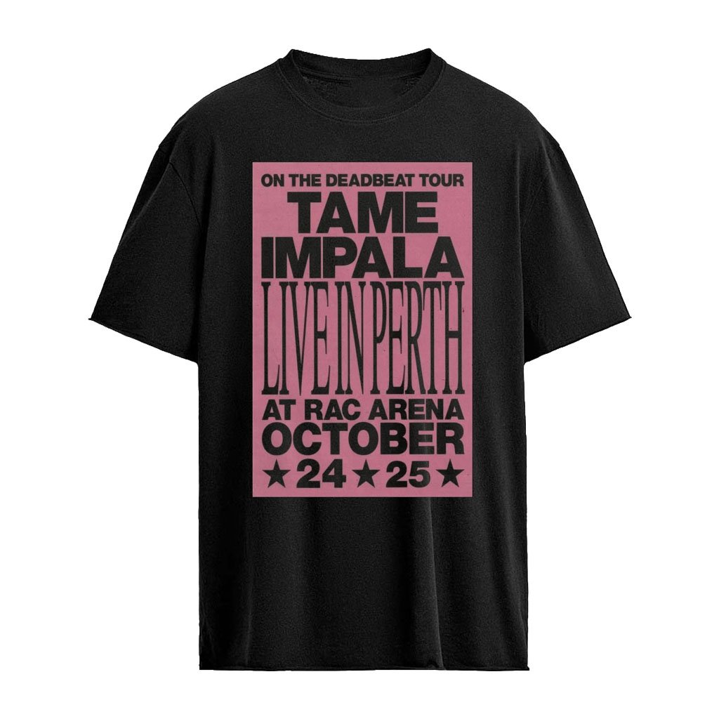 Tame Impala On The Deadbeat Tour RAC Arena Perth WA 10.24.2026 And 10.25.2026 Vintage Poster