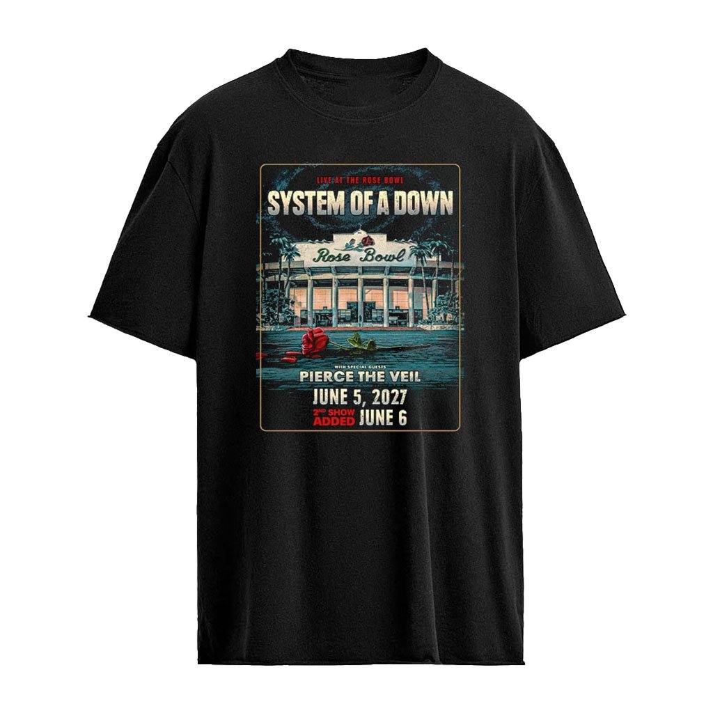 System Of A Down Live At The Rose Bowl Pasadena, CA 2026 Event Poster At Rose Bowl On June 5 And 6