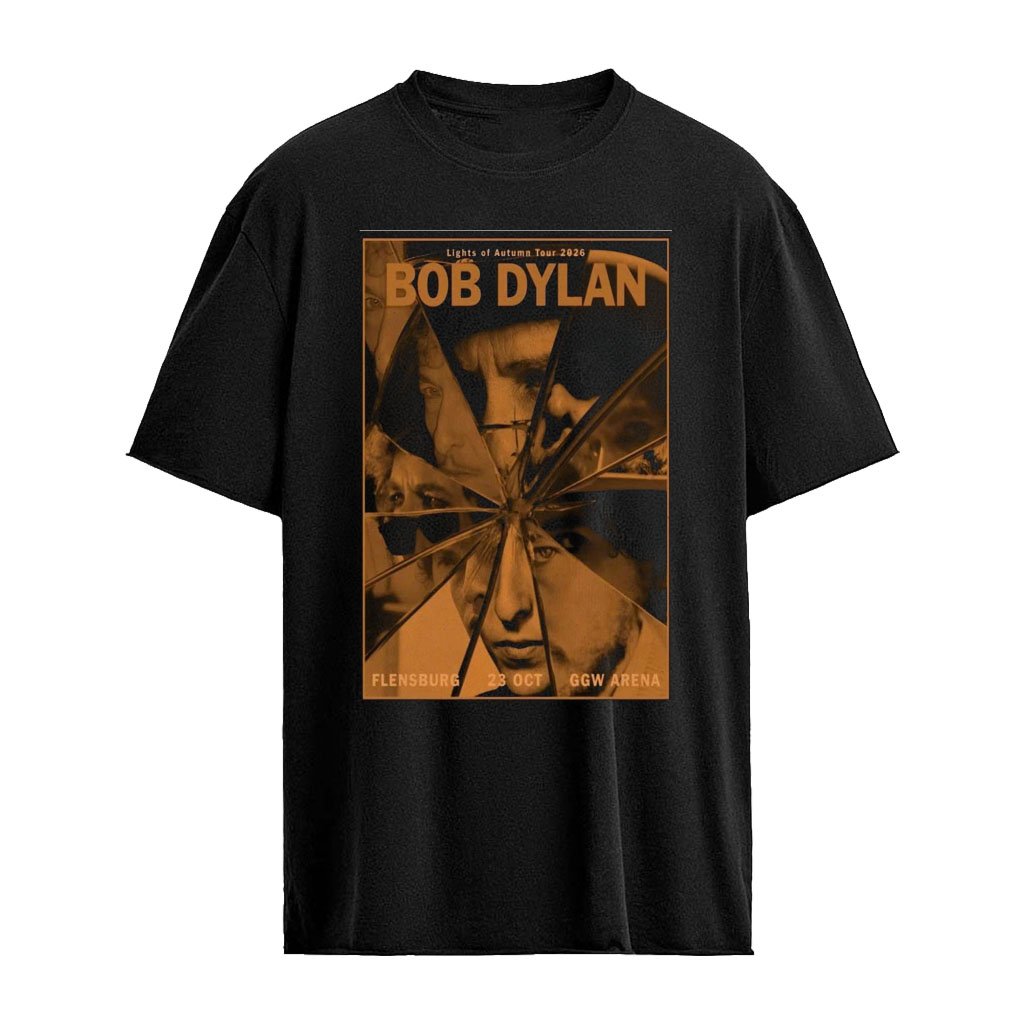 Bob Dylan October 23 2026 Flensburg GGW Arena Lights of Autumn Tour Poster Limited Edition T-Shirt