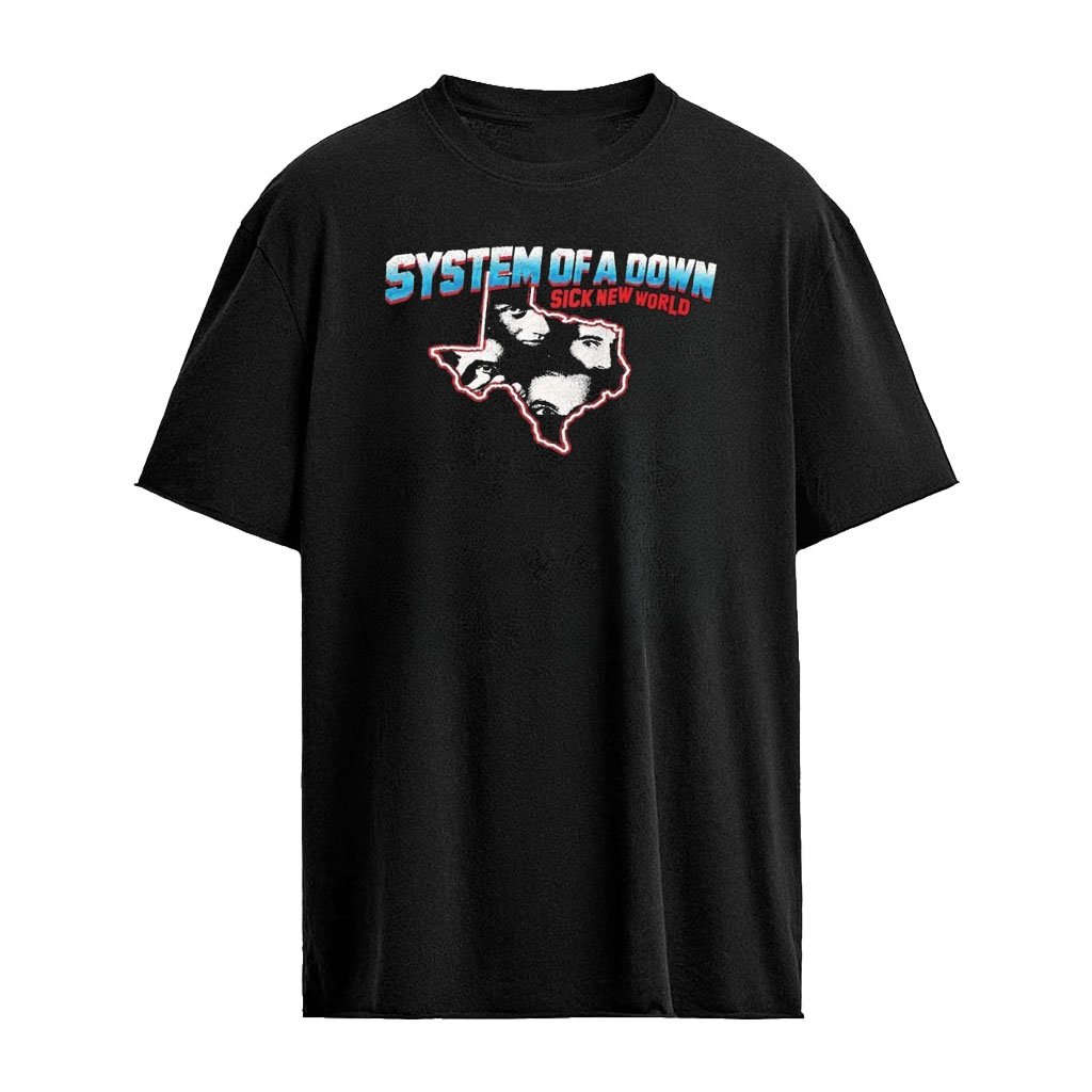 System Of A Down Sick New World Texas 2026 T-Shirt