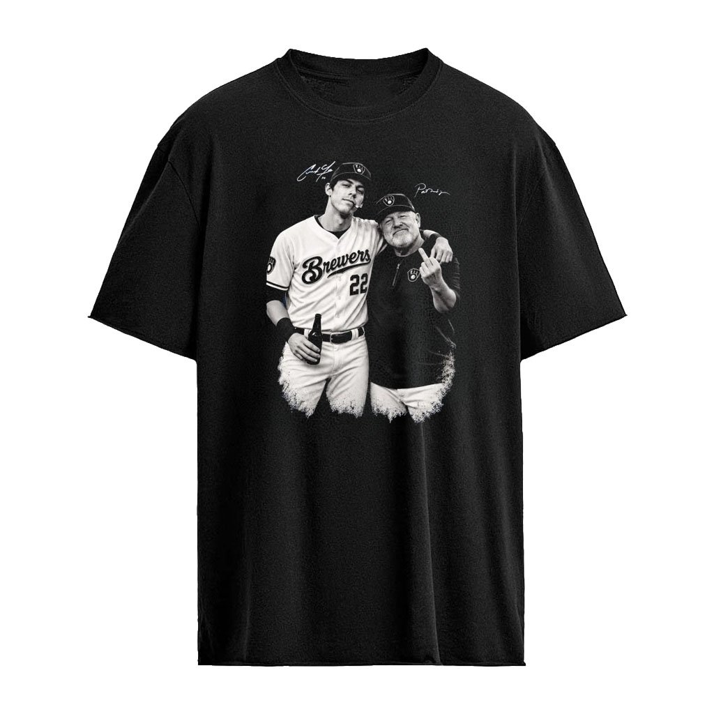 Christian Yelich Pat Murphy Smoking Beer Middle Finger Shirt