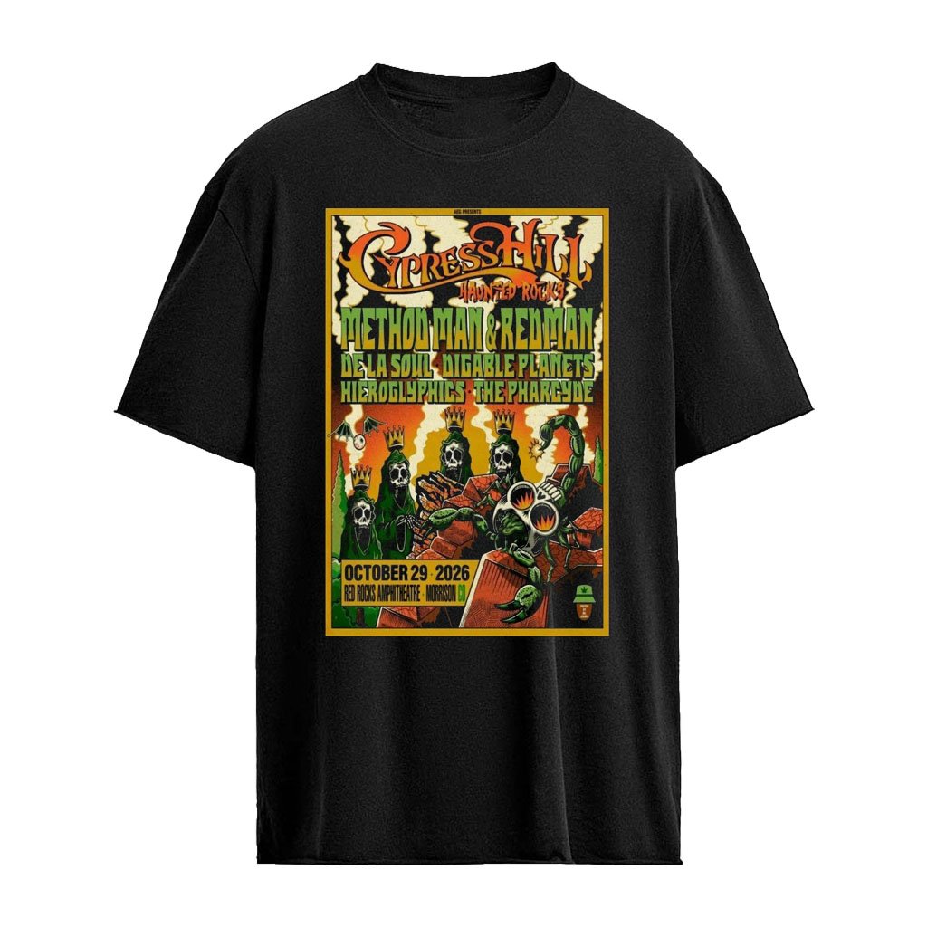 Cypress Hill October 29 2026 Red Rocks Morrison Colorado Exclusive Show Poster
