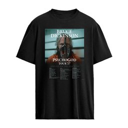Bruce Dickinson PsychoGod Tour 2027 UK And EU Schedule Dates Shirt