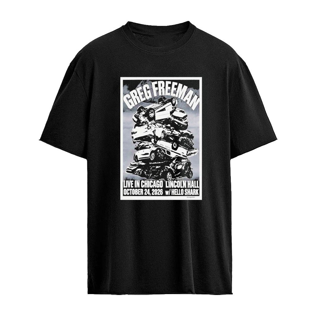 Greg Freeman With Hello Shark Lincoln Hall Chicago Illinois Oct 24 2026 Exclusive Show Shirt