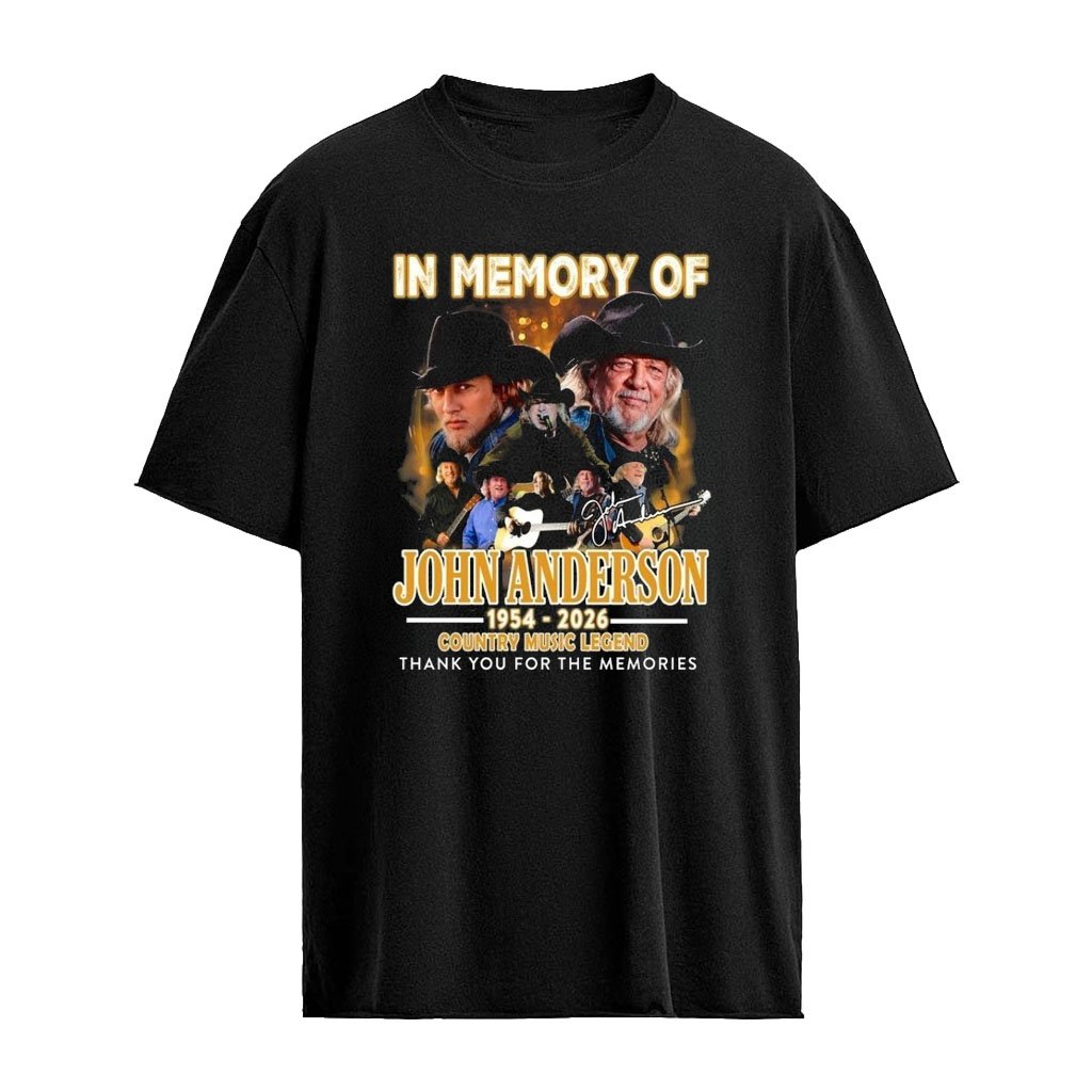 John Anderson 1954 – 2026 Country Music Hall of Fame T-Shirt