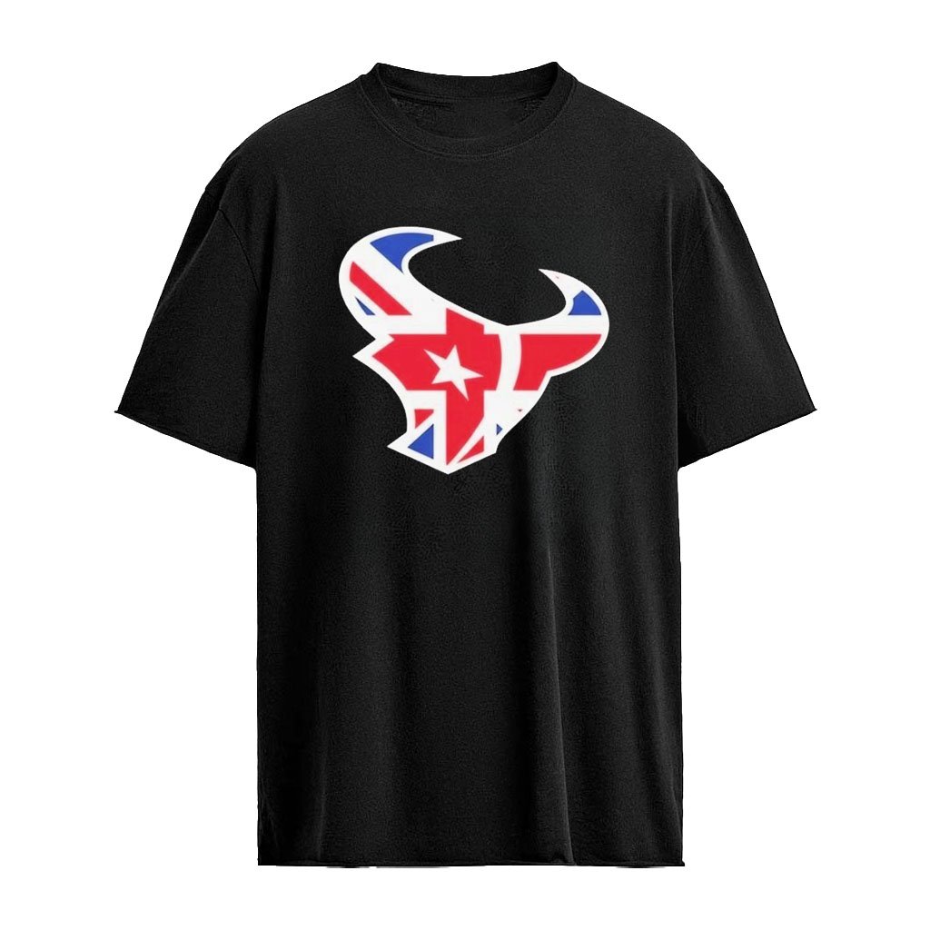 Houston Texans London Game Union Jack Bull Shirt