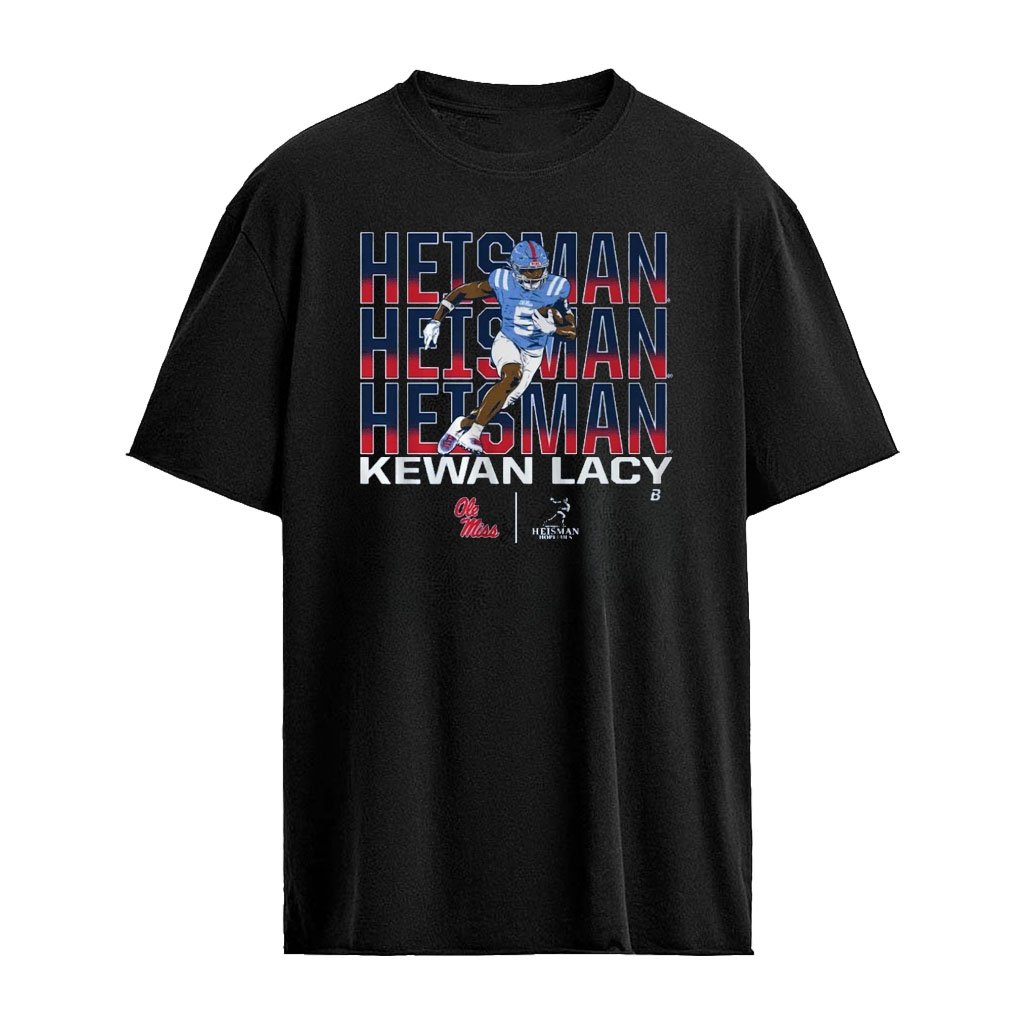Ole Miss Football Kewan Lacy Heisman Hopeful Name Pose T-Shirt