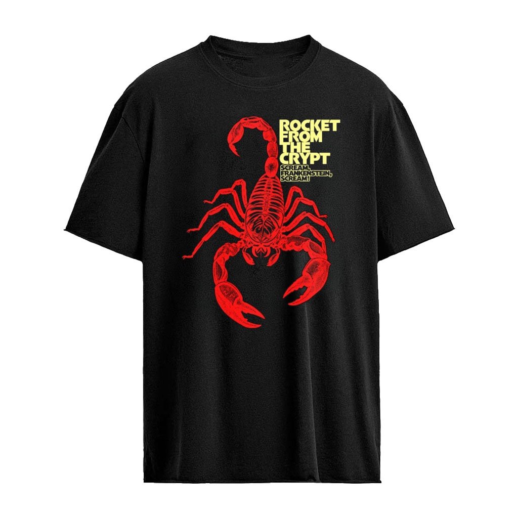 Rocket From The Crypt Band Merch Tee Scream, Framkenstein, Scream Scorpion T-Shirt
