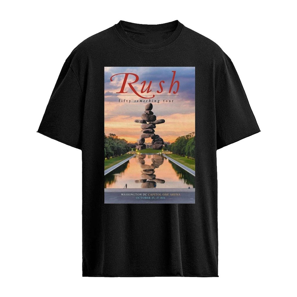 Rush Fifty Something Tour Capital One Arena Washington DC October 25 2026 Limited Concert Poster