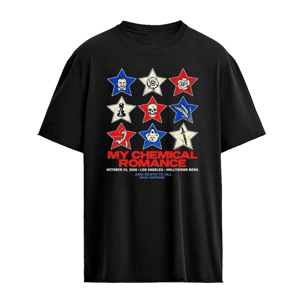 My Chemical Romance Hollywood Bowl Los Angeles CA Oct 23 2026 Concert Shirt Exclusive Edition