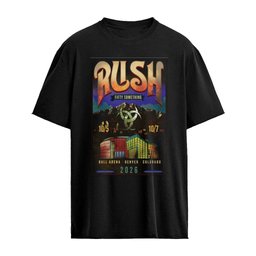 RUSH Fifty Something Tour October 7 2026 Ball Arena Denver Colorado Poster T-Shirt
