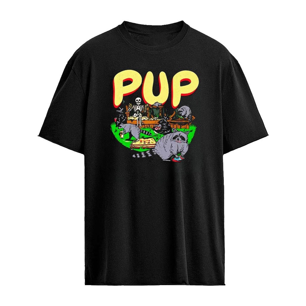 PUP The Dream Is Over Skeleton Racoon T-Shirt