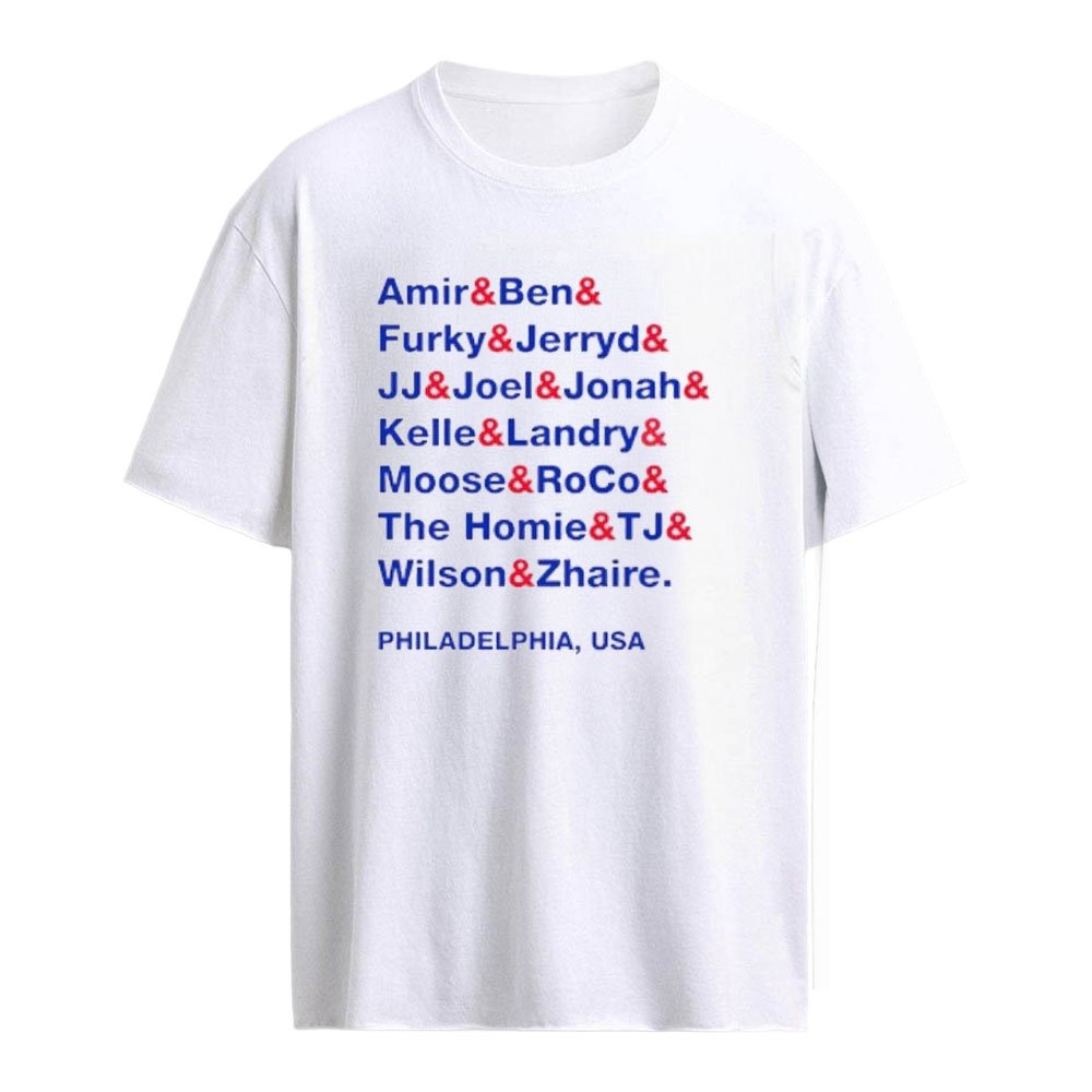 Amir Ben Furky Jerry Joel Jonah Kelle Landry Moose Roco Philadelphia USA Shirt