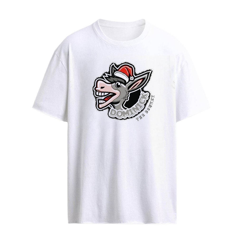 Dominick The Donkey Hat Santa Merry christmas T-Shirt