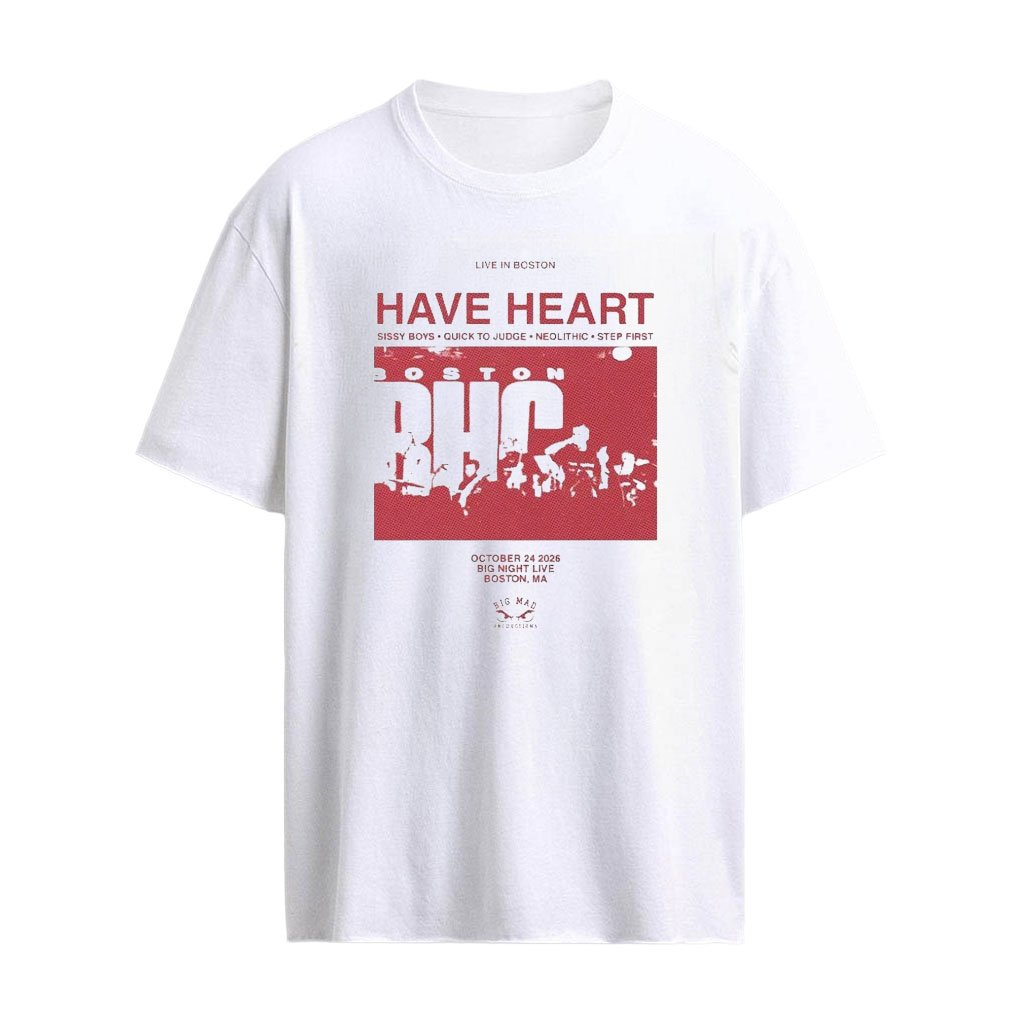 Have Heart Big Night Live Hardcore Tonight Poster For Boston MA On October 24 2026 T-Shirt