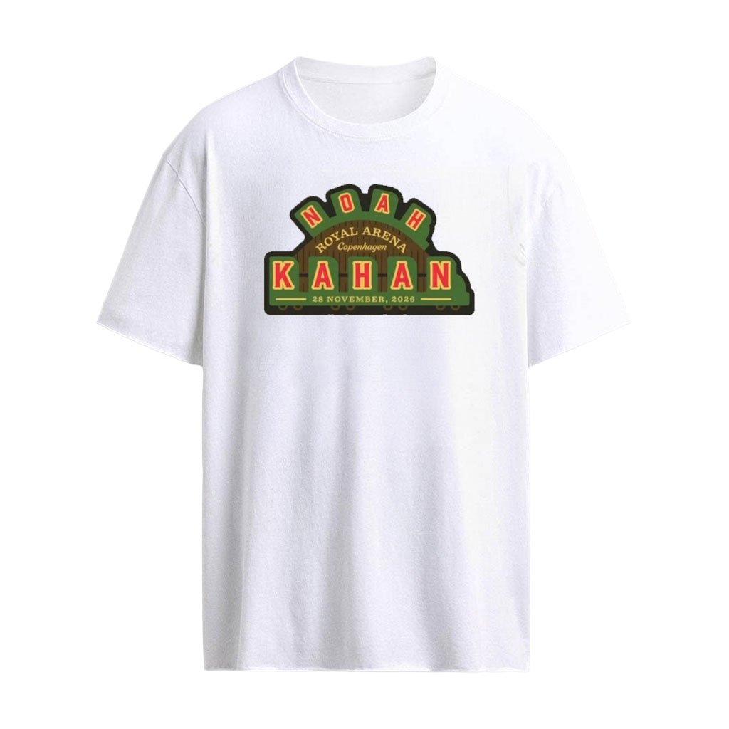 Noah Kahan Copenhagen Denmark Royal Arena Nov 28 2026 Limited Edition Concert T-Shirt