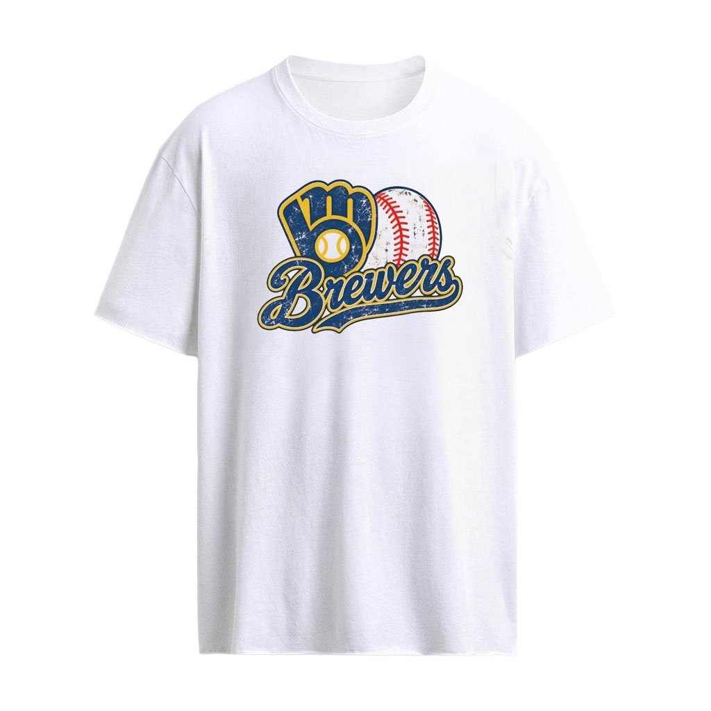 Milwaukee Brewers Baseball Distressed Shirt