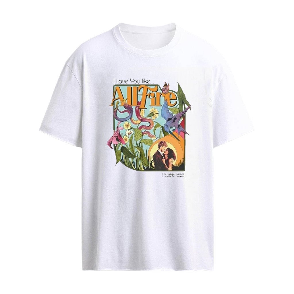 The Hunger Games Sunrise On The Reaping All Fire Micro Rib Raglan Shirt