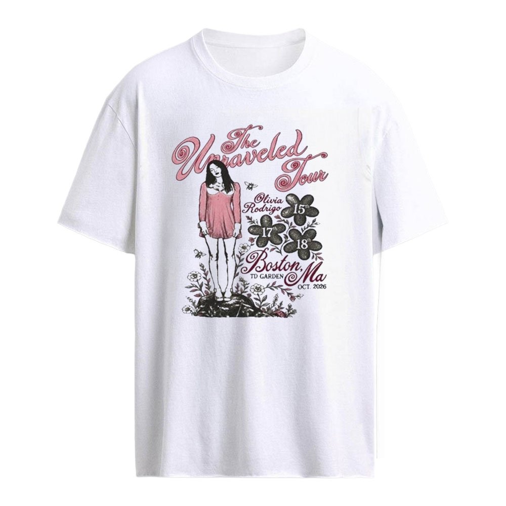 Boston MA Olivia Rodrigo 2026 Tour T-Shirt