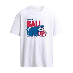 Throw The Ball Up Philadelphia Basketball Vomiting Cat Shirt