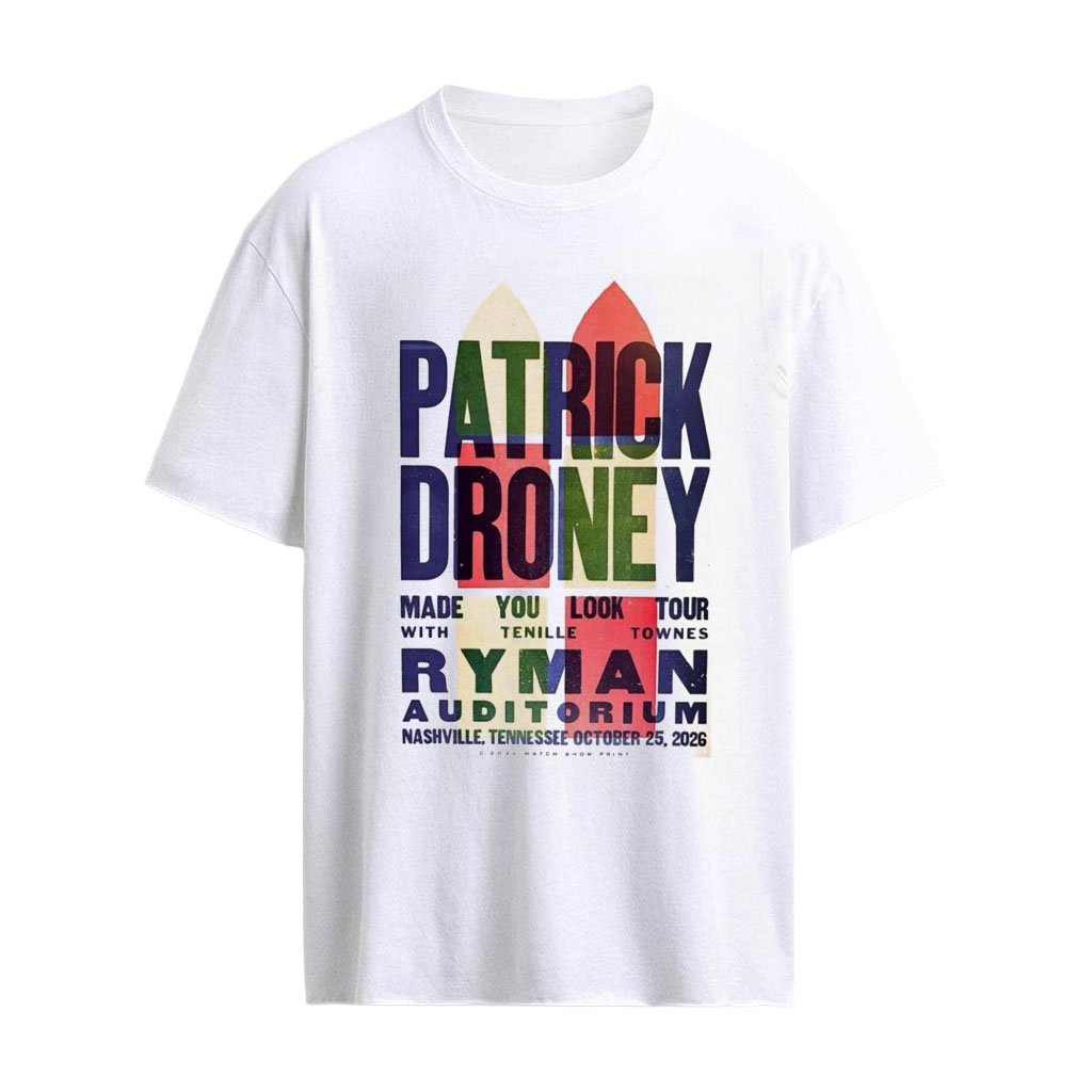 Patrick Droney Made You Look Tour Oct 25 2026 Nashville TN Limited Concert Poster
