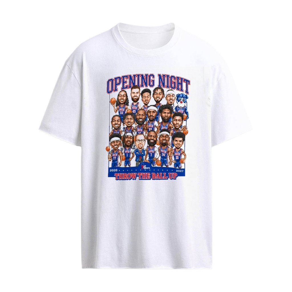 Philadelphia 76ers Opening Night Throw The Ball Up Shirt