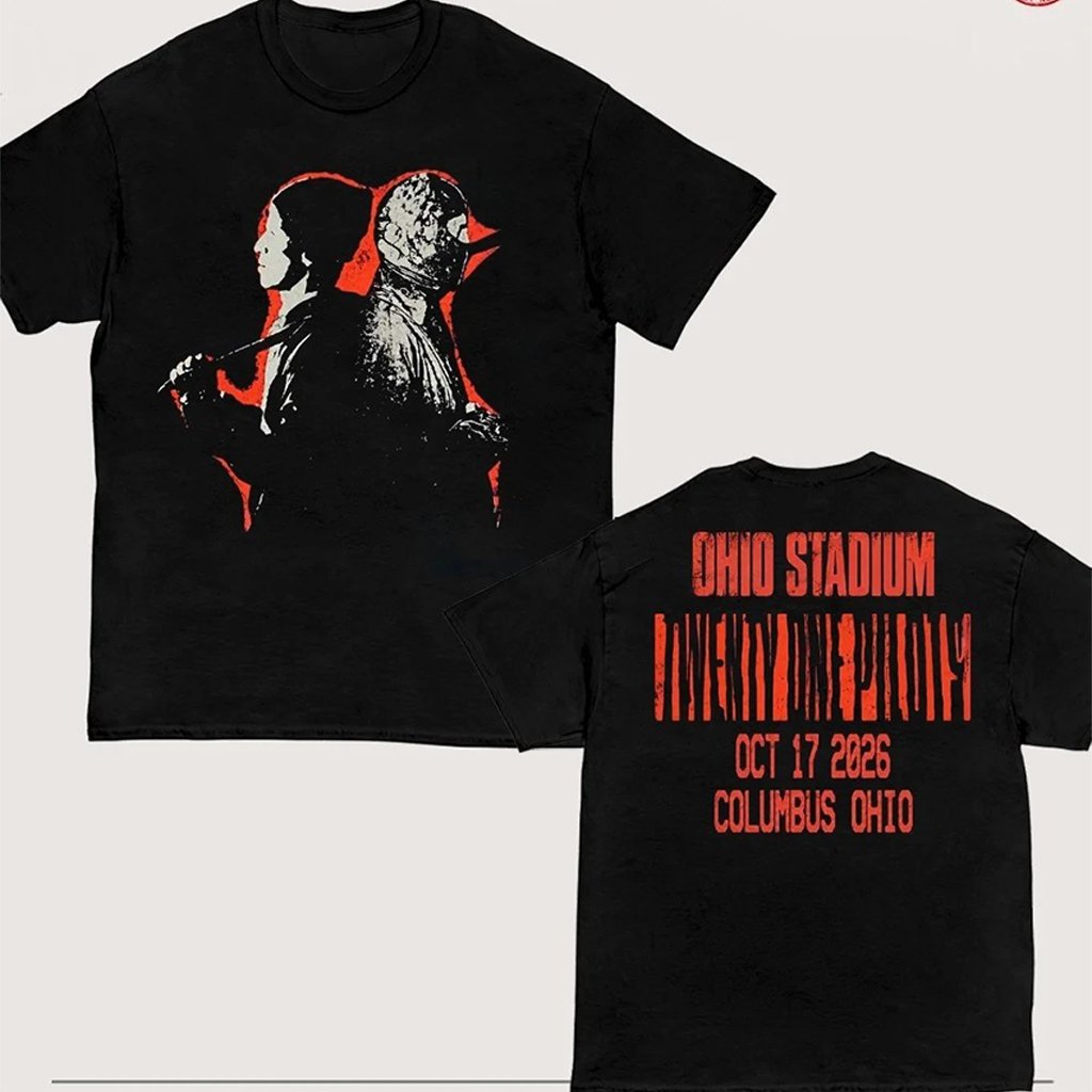 Twenty One Pilots Columbus Ohio 2026 Event Tee Merch Live At Ohio Stadium Oct 17 2026 Portrait T-S