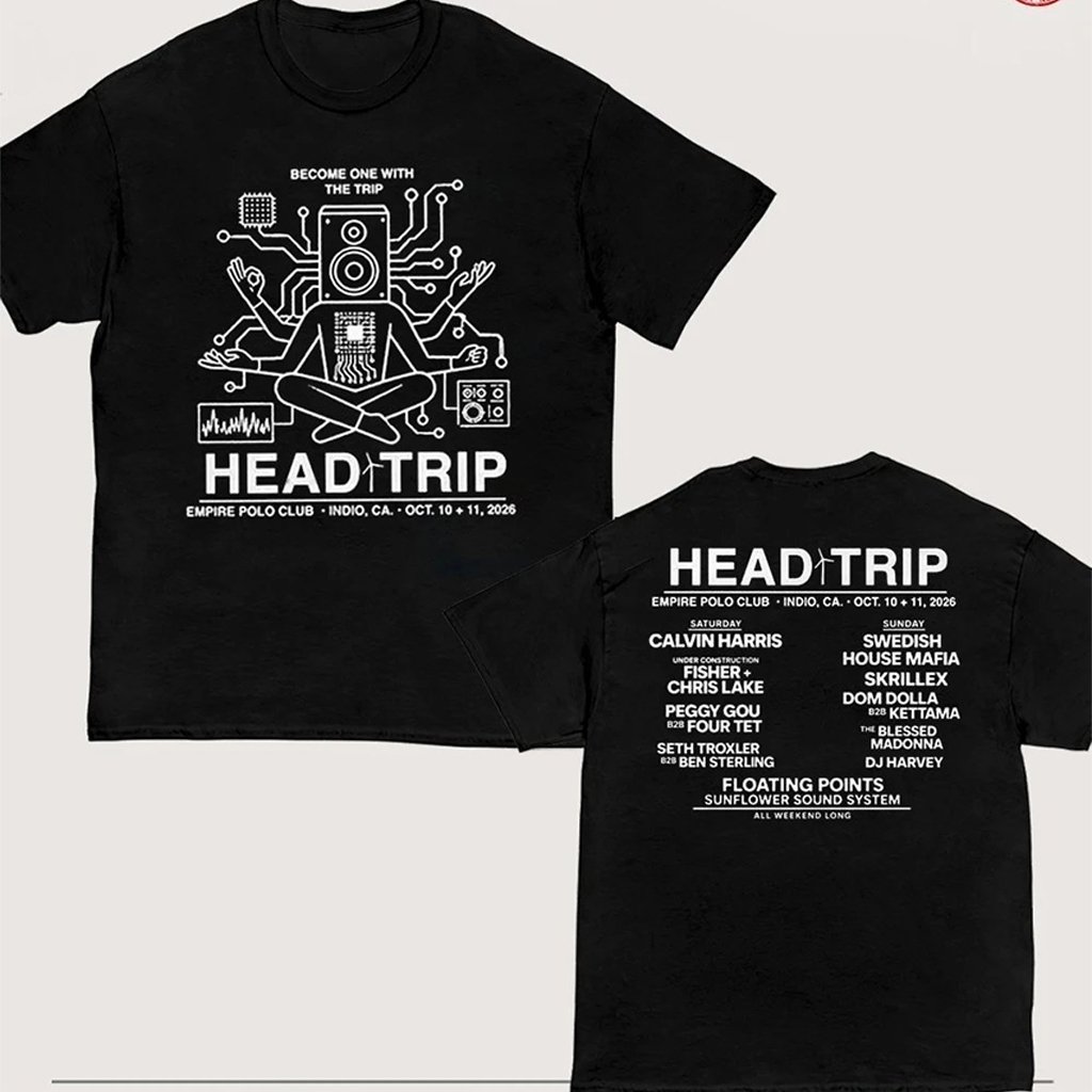 Head Trip Festival 2026 Merch At Empire Polo Club In Indio CA On October 10 11 2026 One With The T