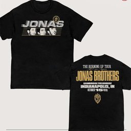 Jonas Brothers Merch Burning Up All Over Again Indianapolis IN City T-Shirt