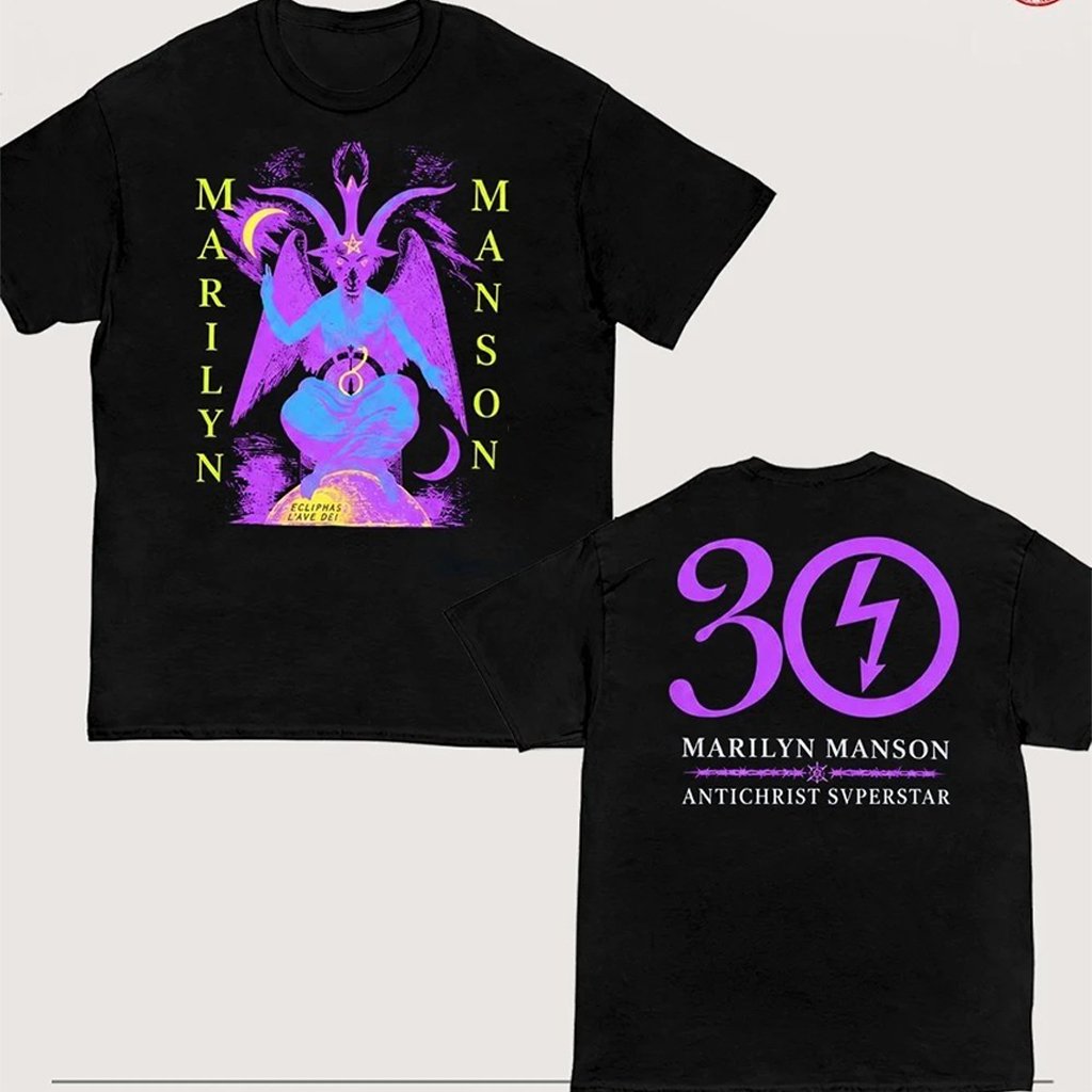Marilyn Manson Merch 30th Anniversary Antichrist Superstar US Tour 2026 T-Shirt