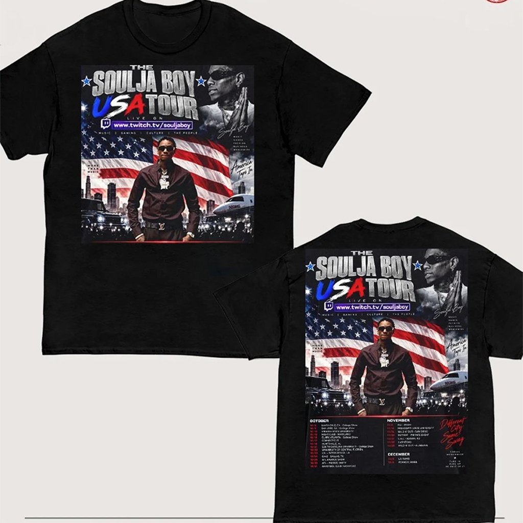 Soulja Boy The Soulja Boy USA Tour 2026 Schedule Tour Dates Shirt