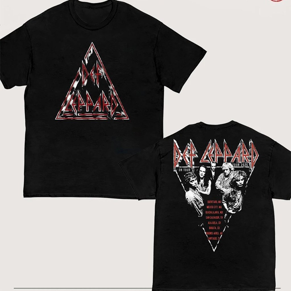 Def Leppard x Mercadorama Latam Tour 2026 Exclusive Mexico Shirt
