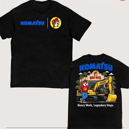 Komatsu Heavy Equipment Buc-ee’s Beaver Character T-Shirt