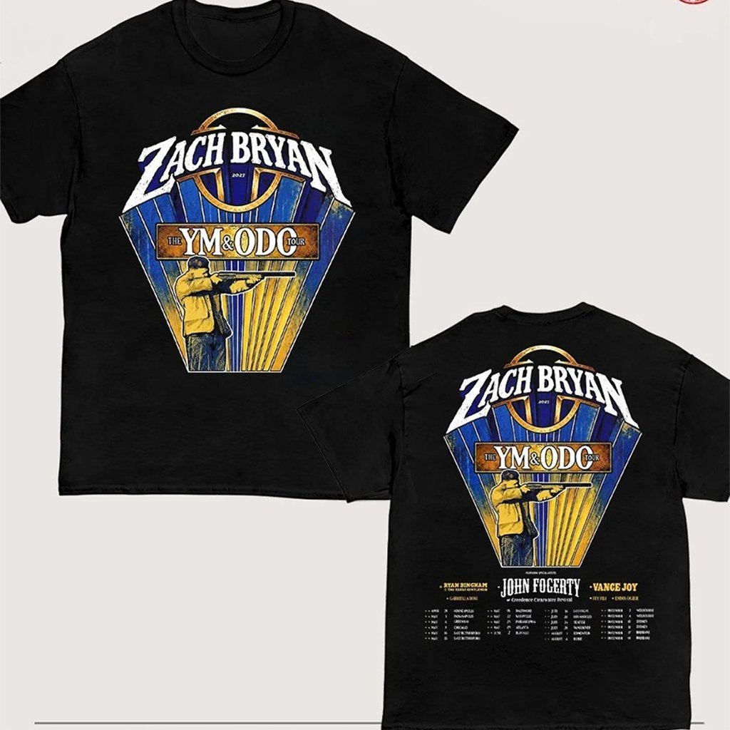 Zach Bryan 2027 YM&ODO Tour Young Manhood and Other Donatable Organs Schedule Dates T-Shirt