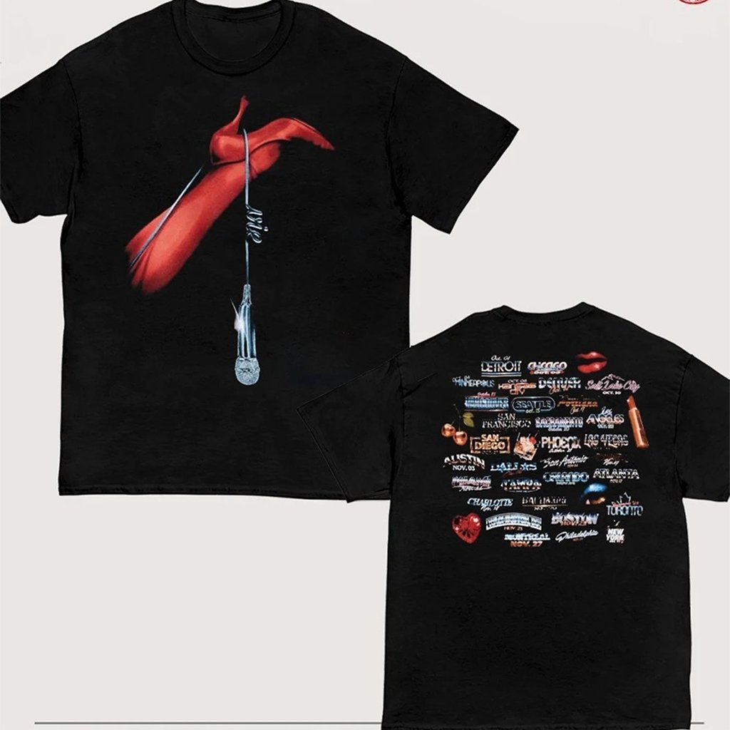 Doja Cat Merch Ma Vie Tour 2026 Graphic Dateback T-Shirt