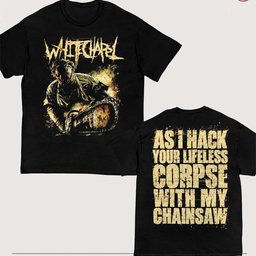 Whitechapel Australia 2026 Tour Merch Chainsaw T-Shirt