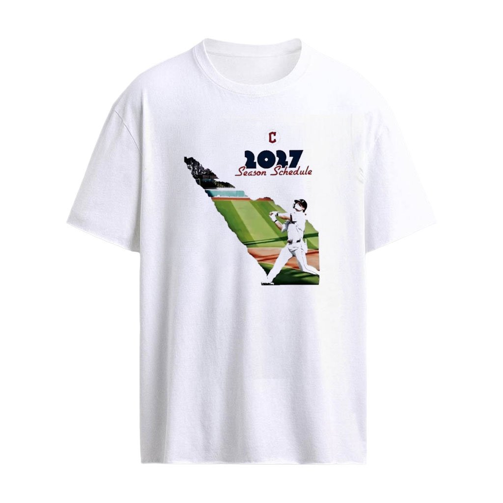 Cleveland Baseball 2027 Season Schedule Batter In Motion Graphic T-shirt