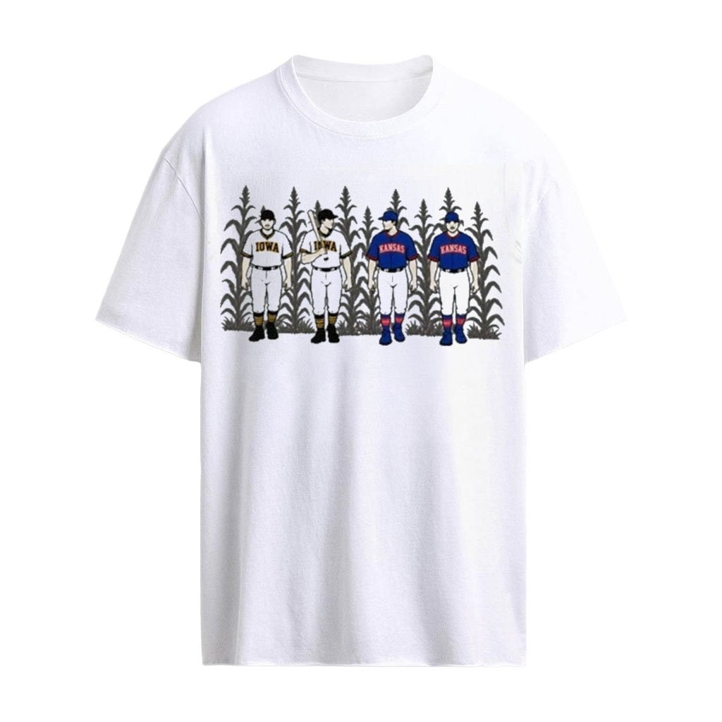 Iowa vs Kansas game day gear at Field of Dreams 2026 T-Shirt