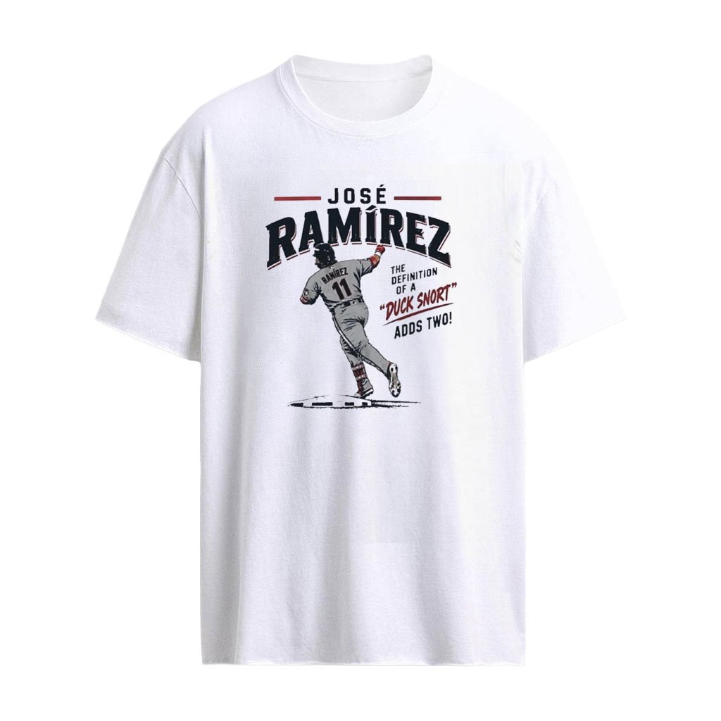 Jose Ramirez Cleveland Guardians Duck Snort Adds Two Graphic T-shirt
