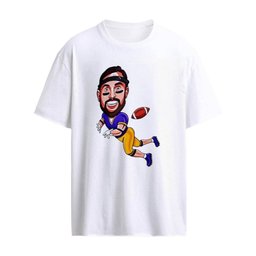 Football Player Caricature Athlete Cartoon T-Shirt