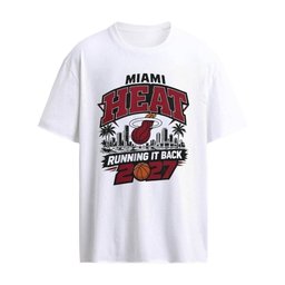 Miami Heat Basketball Running It Back 2027 NBA Skyline T-shirt