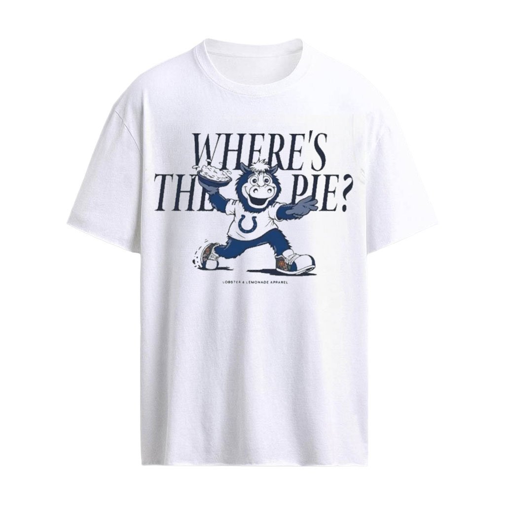 Indianapolis Colts x Lobster and Lemonade Where’s The Pie Mascot Graphic T-shirt