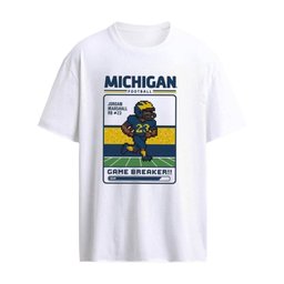Jordan Marshall Michigan Wolverines Retro Gaming Player T-Shirt