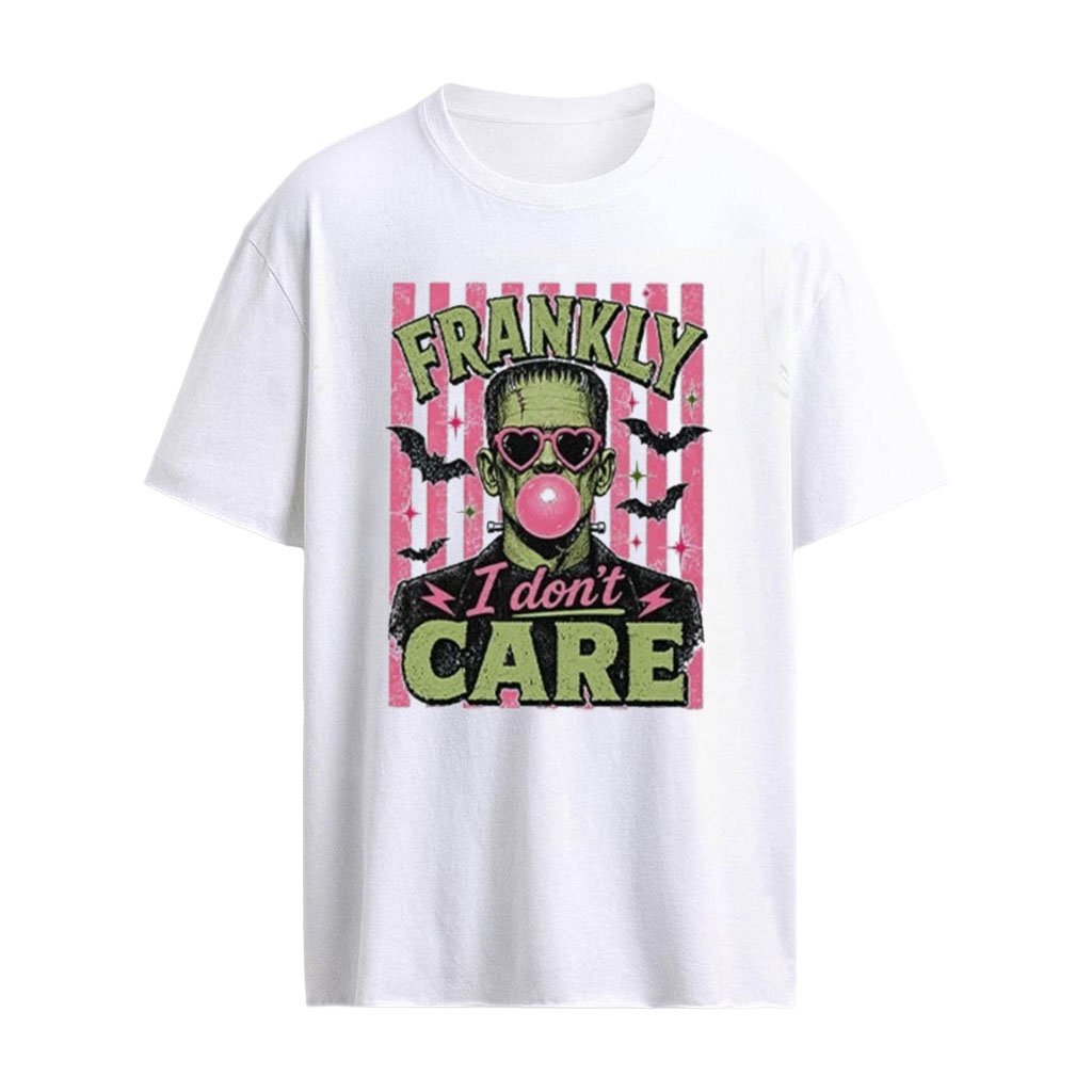 Frankly I Don’t Care Frankenstein Bubble Gum T-Shirt